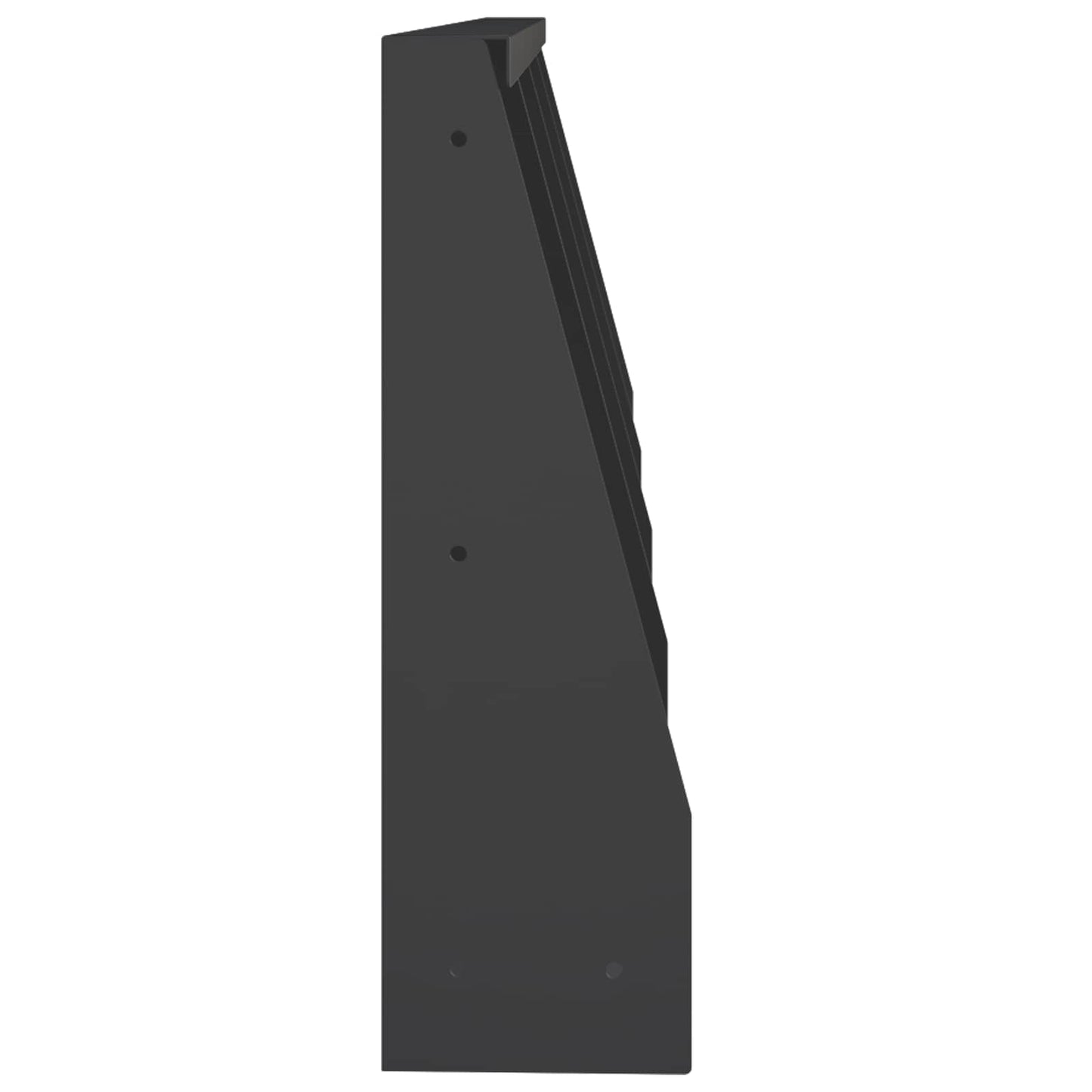 Støttemur 4 stk. 40 x 12 x 30 cm Stål Sort