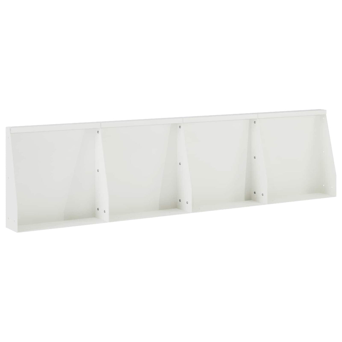 Støttemur 4 stk. 40 x 12 x 30 cm Stål Hvid