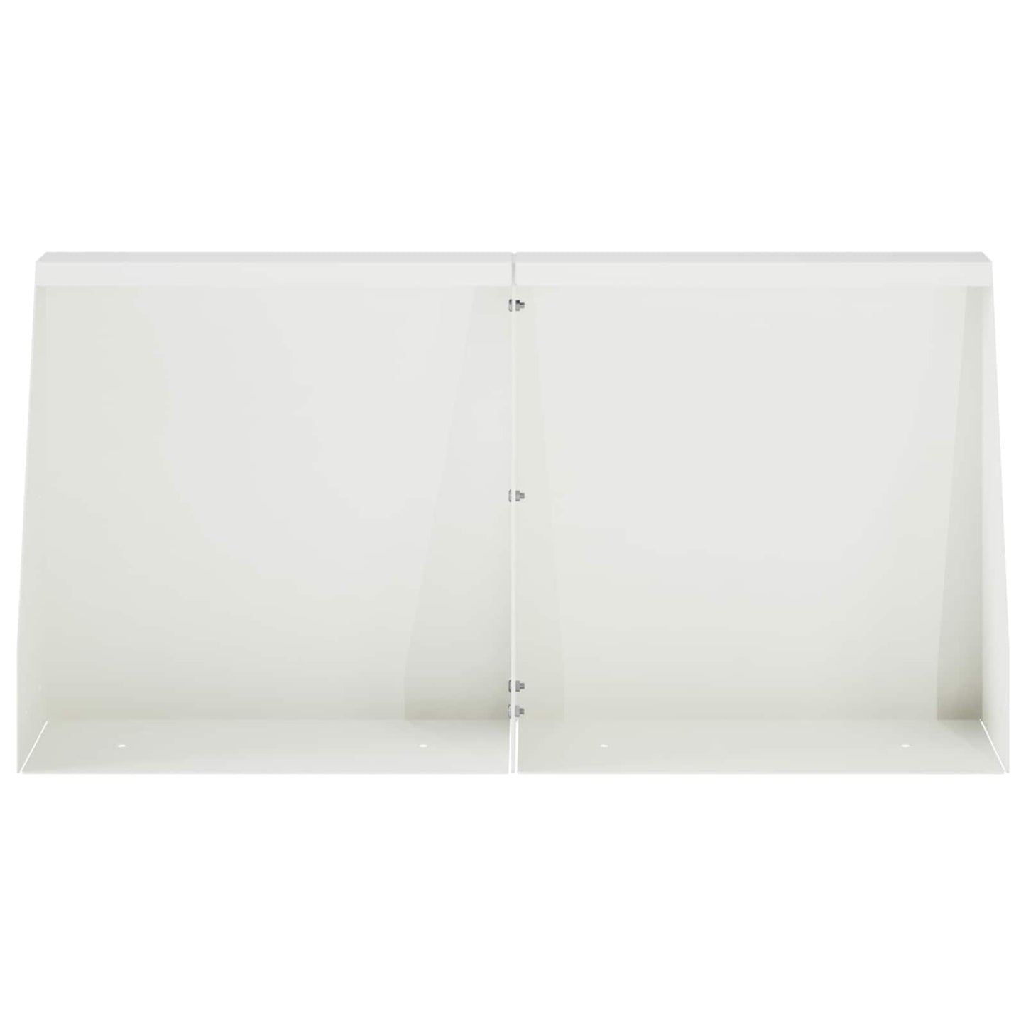Støttemur 4 stk. 40 x 12 x 30 cm Stål Hvid