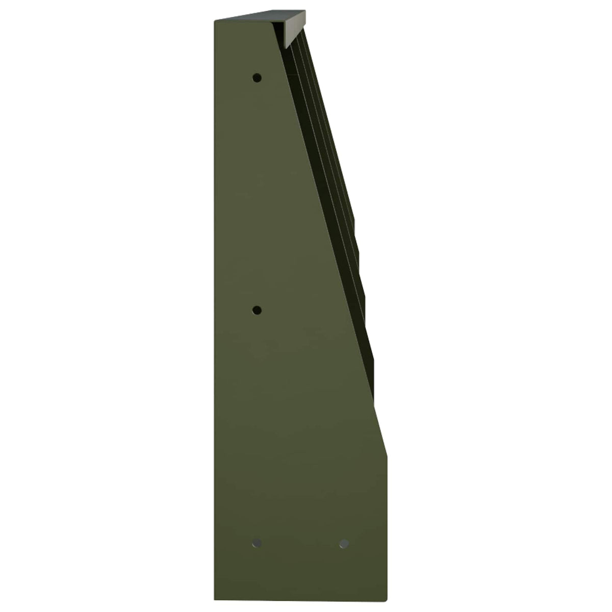 Støttemur 4 stk. 40 x 12 x 30 cm Stål Olivengrøn