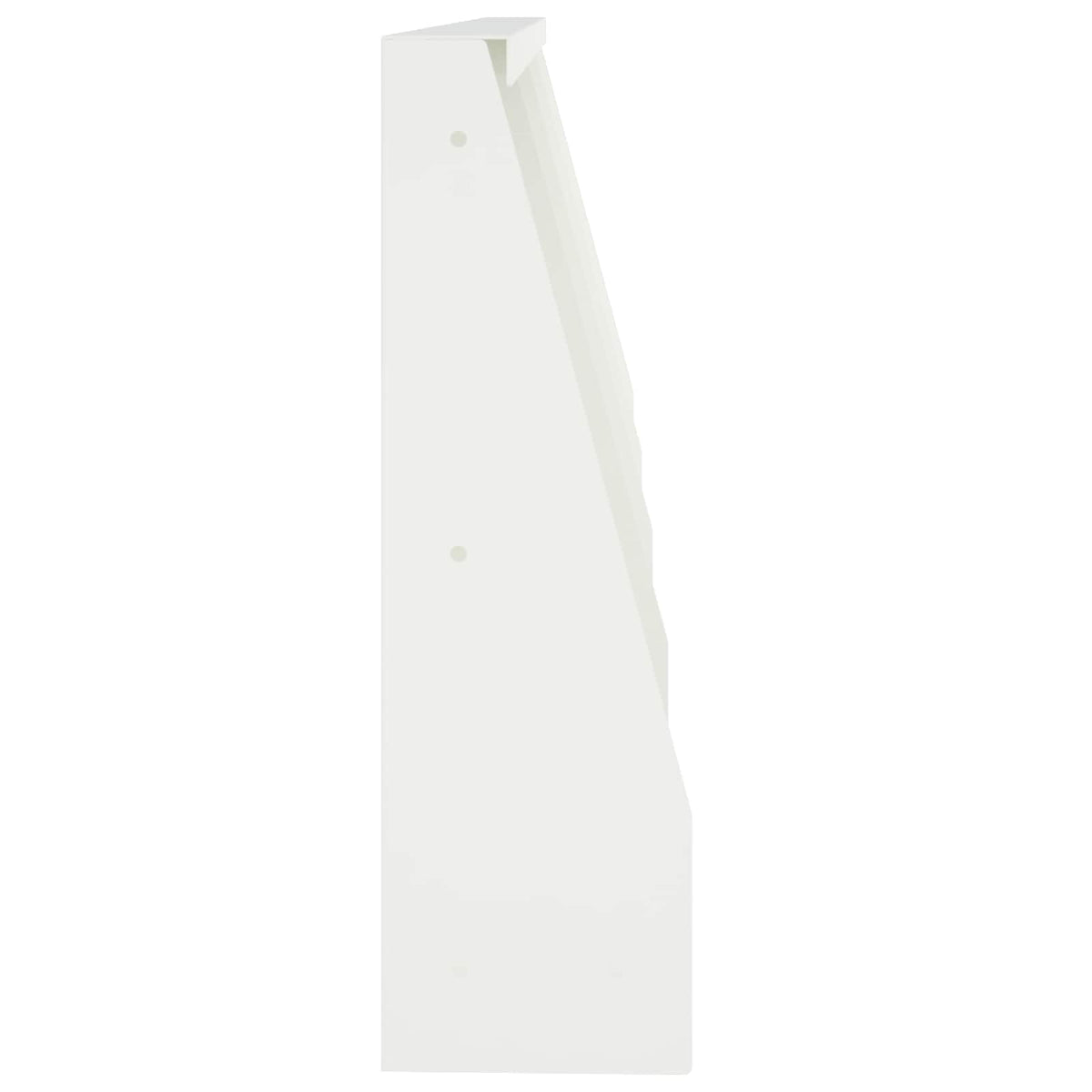 Støttemur 4 stk. 40 x 12 x 40 cm Stål Hvid