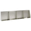 Støttemur 4 stk. 40 x 12 x 40 cm Rustfrit stål Sølv