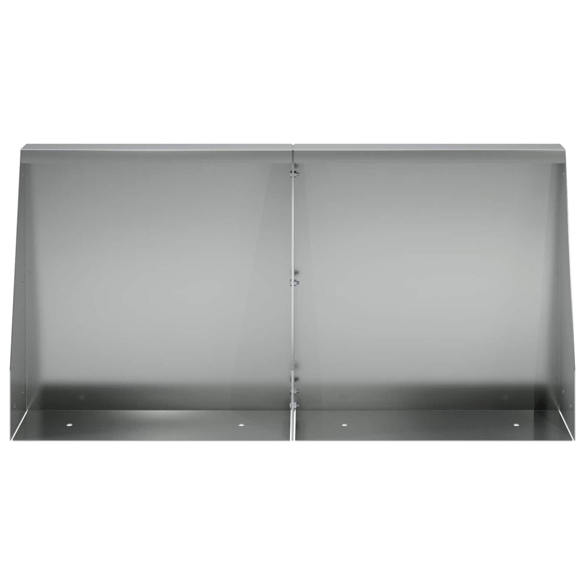 Støttemur 4 stk. 40 x 12 x 40 cm Galvaniseret stål Sølv