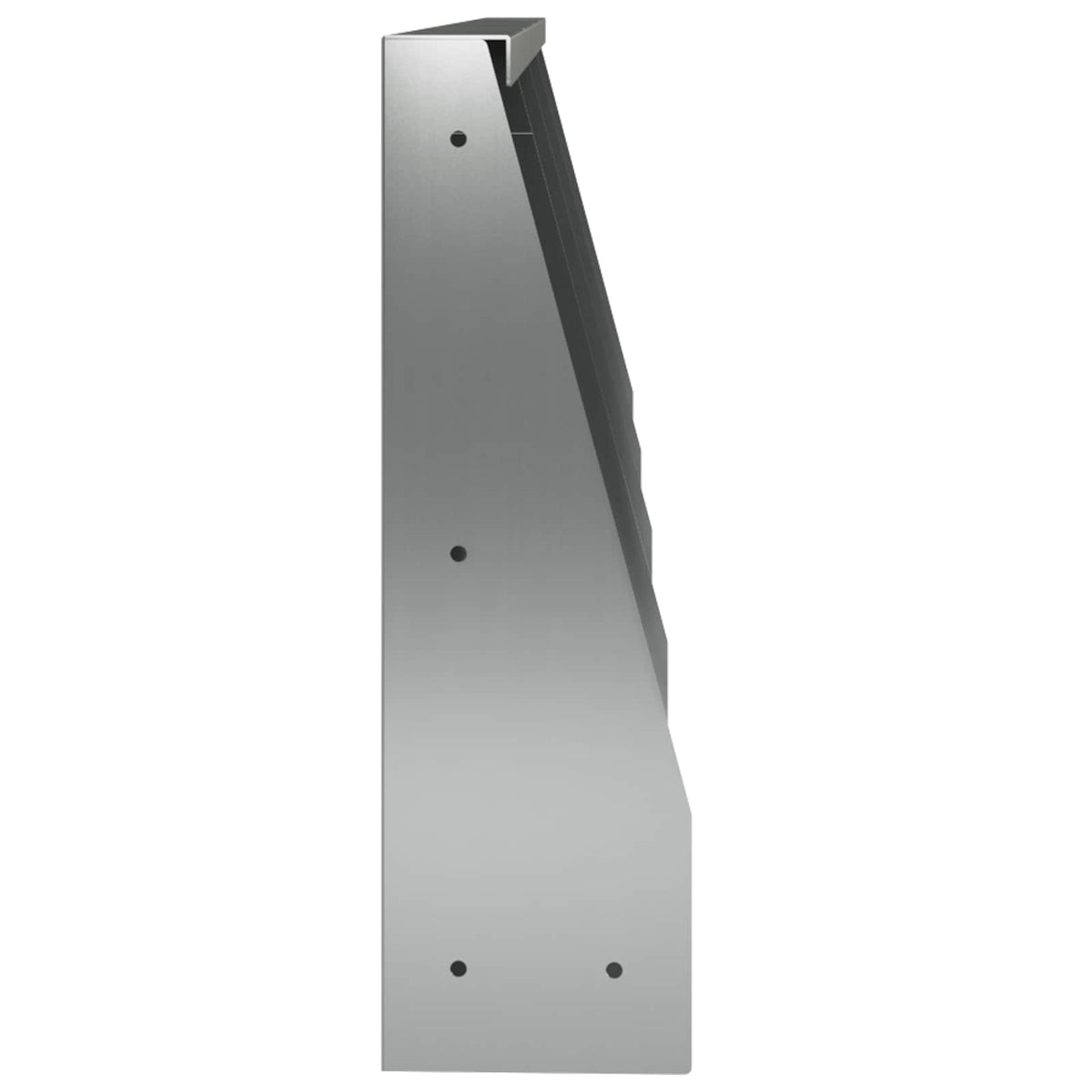 Støttemur 4 stk. 40 x 12 x 40 cm Galvaniseret stål Sølv