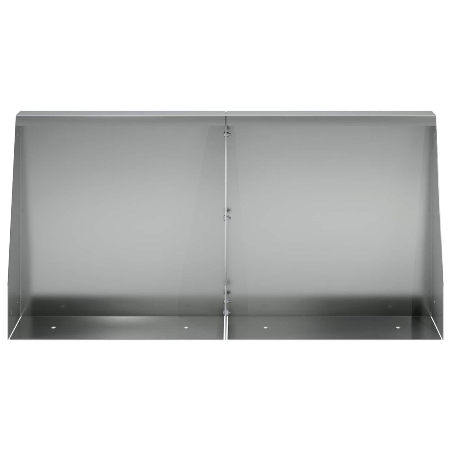 Støttemur 4 stk. 40 x 12 x 50 cm Galvaniseret stål Sølv
