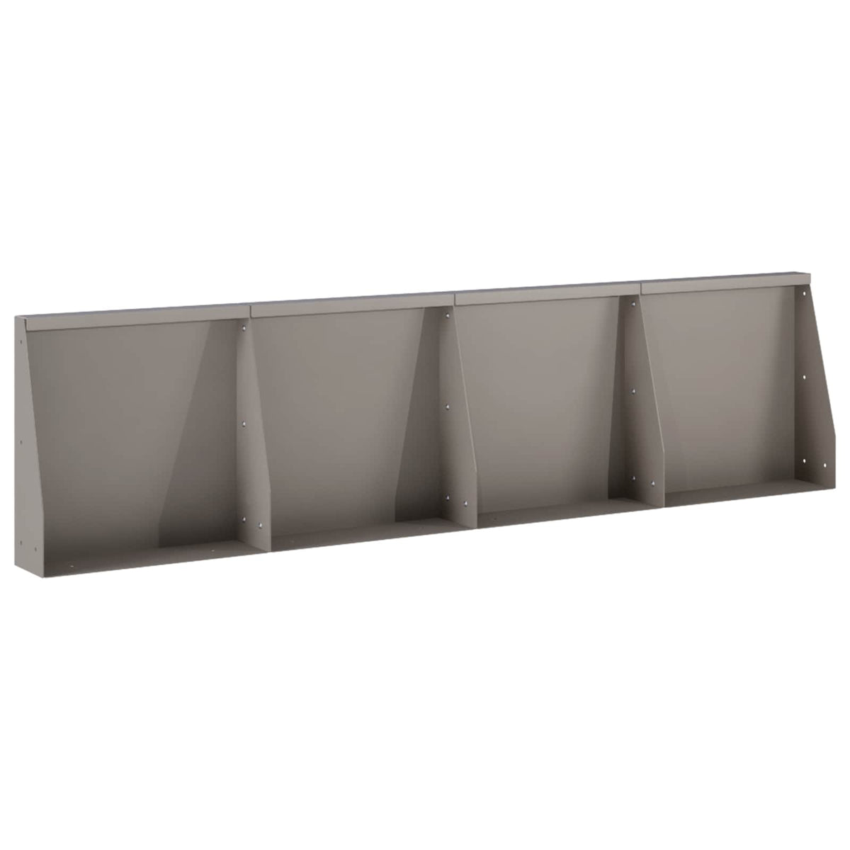 Støttemur 4 stk. 40 x 12 x 50 cm Cortenstål Rusten