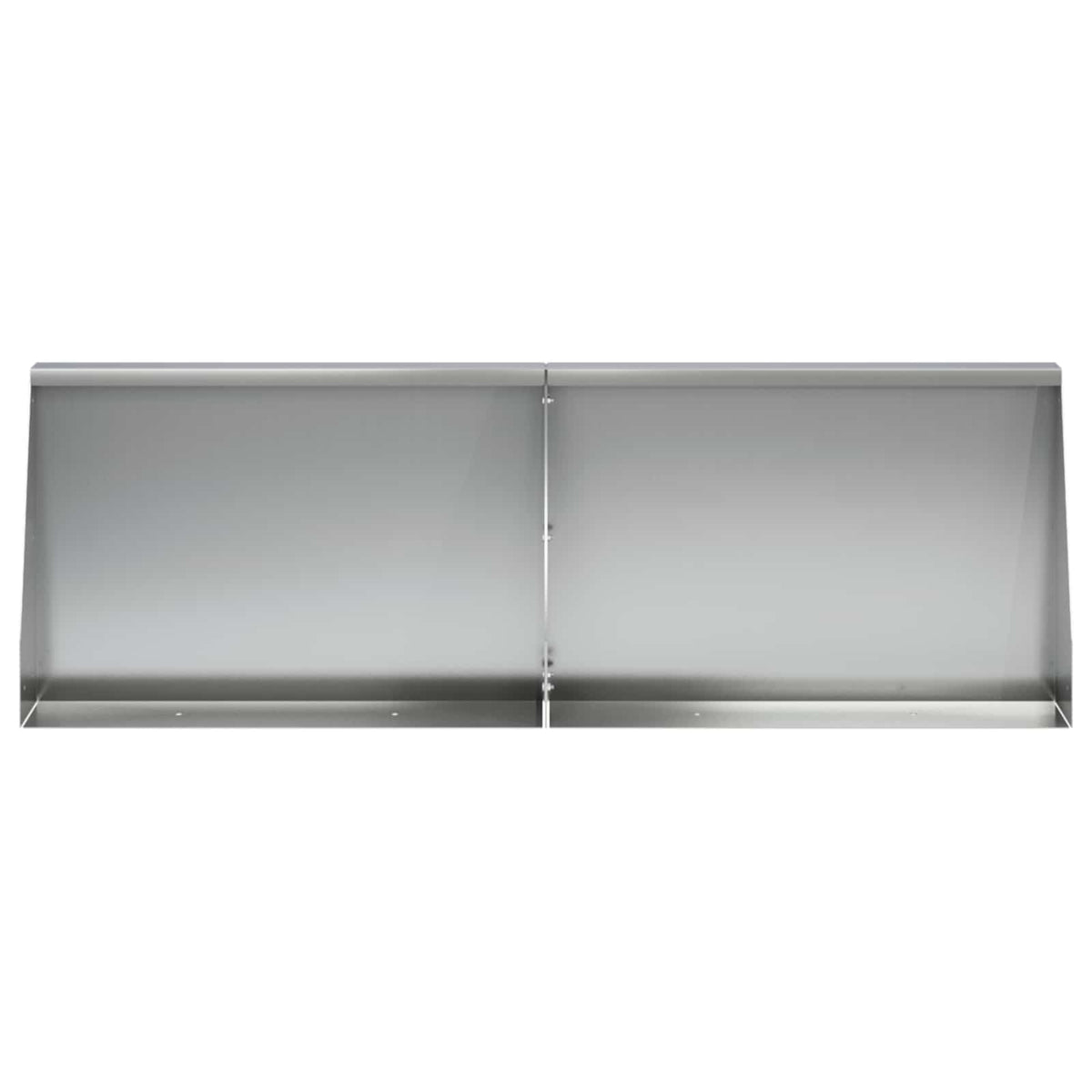 Støttemur 4 stk. 60 x 12 x 30 cm Galvaniseret stål Sølv