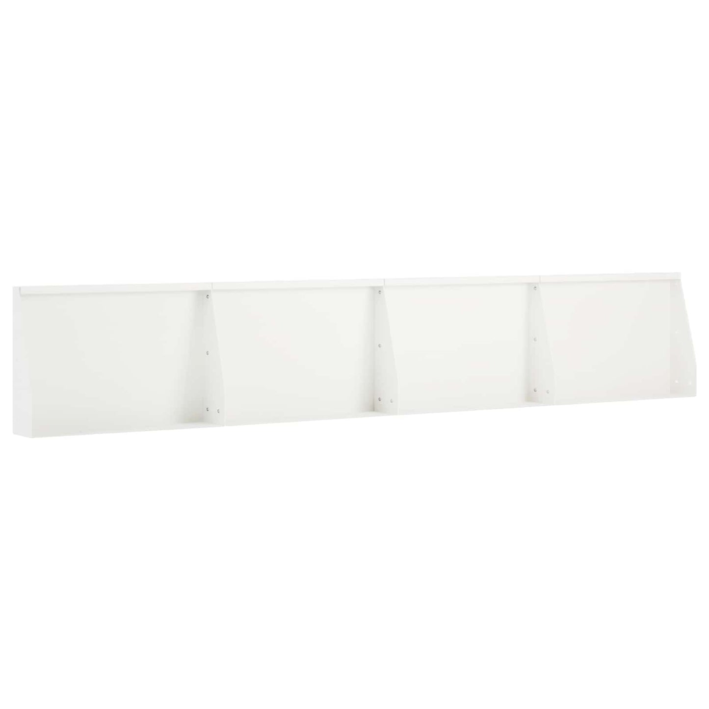 Støttemur 4 stk. 60 x 12 x 40 cm Stål Hvid