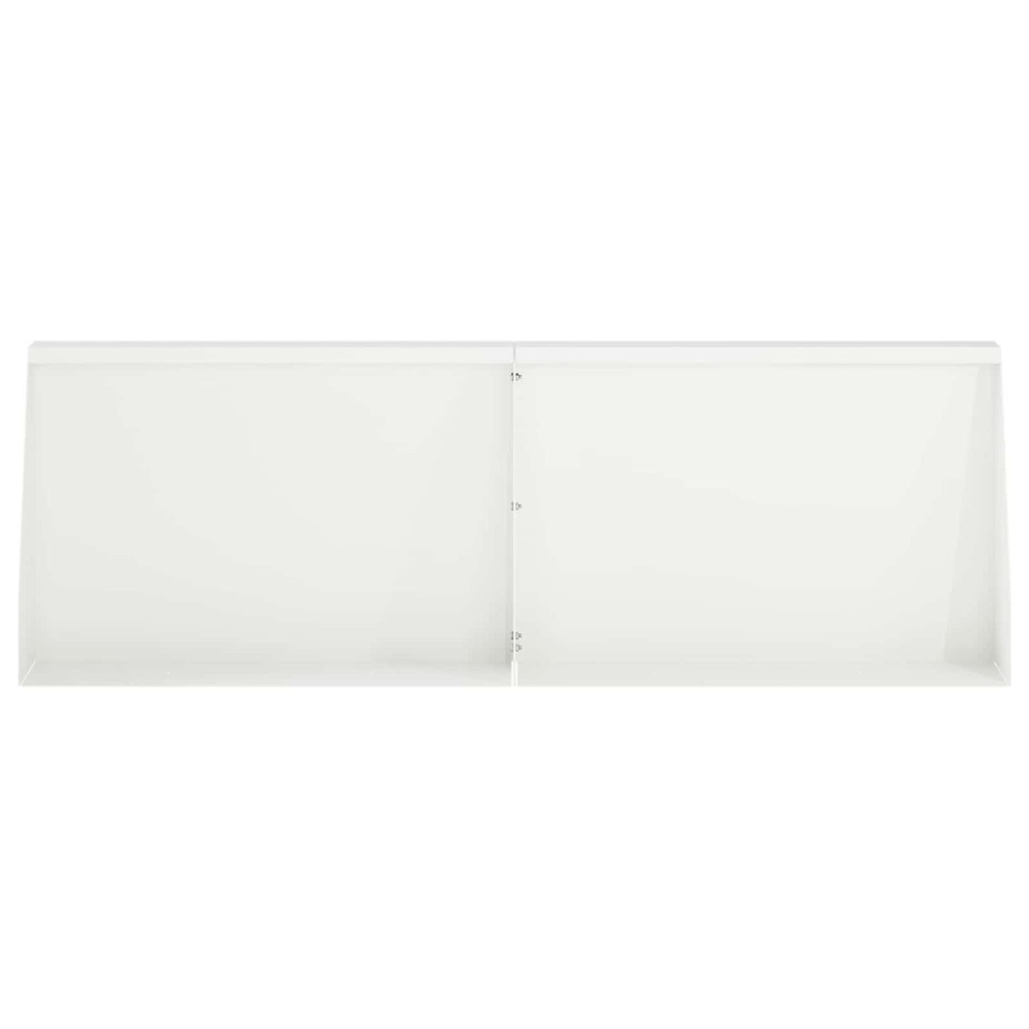 Støttemur 4 stk. 60 x 12 x 40 cm Stål Hvid