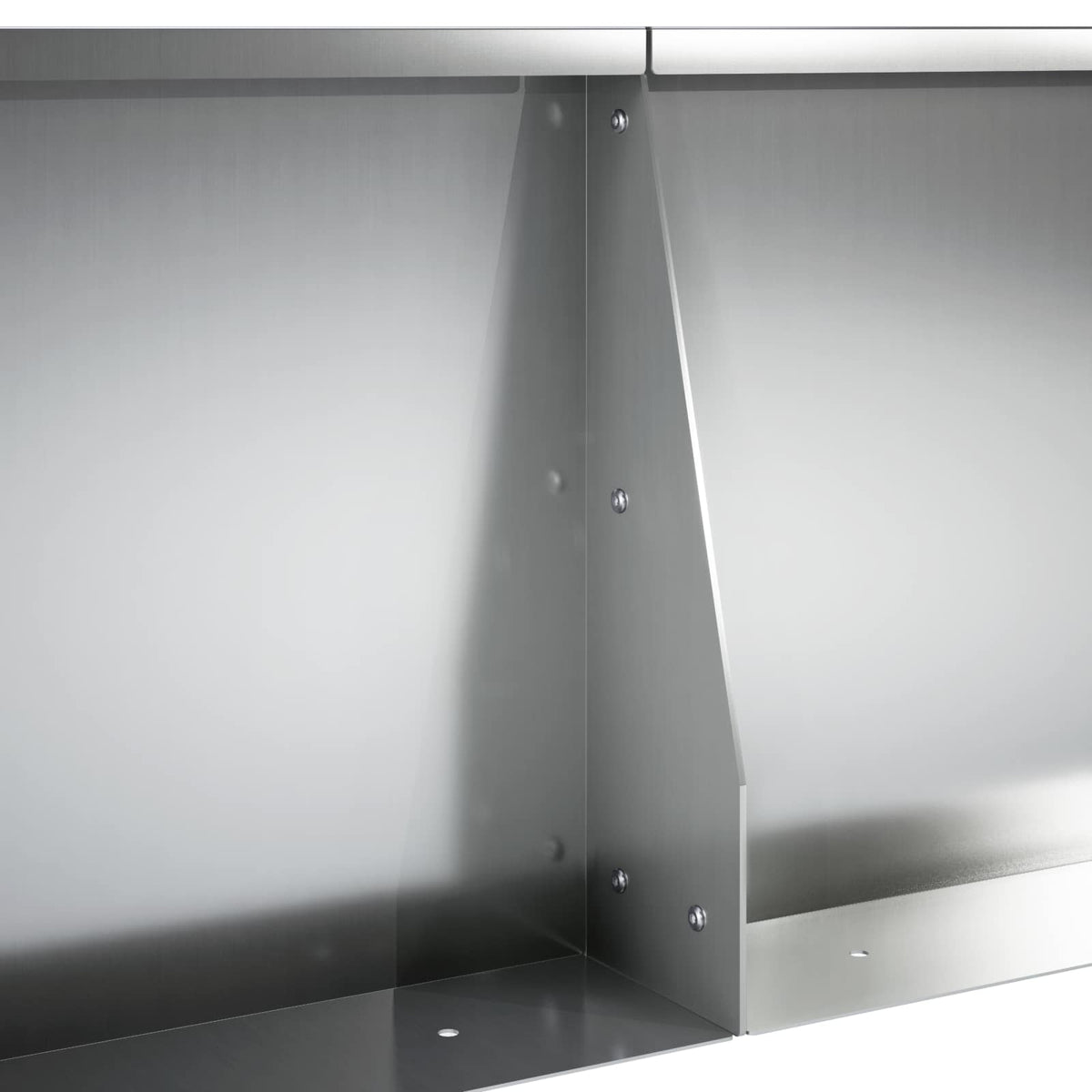 Støttemur 4 stk. 60 x 12 x 40 cm Galvaniseret stål Sølv