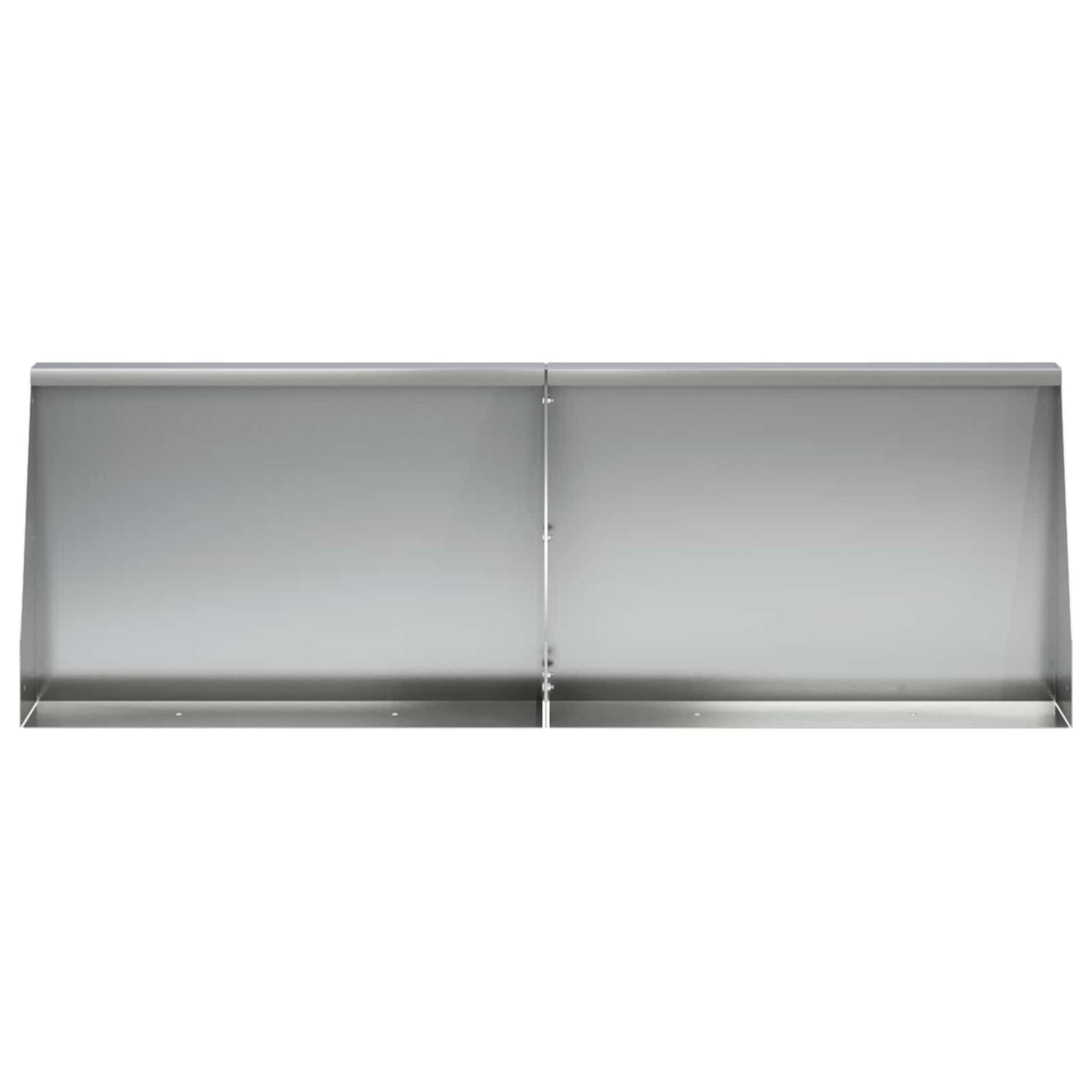 Støttemur 4 stk. 60 x 12 x 40 cm Galvaniseret stål Sølv