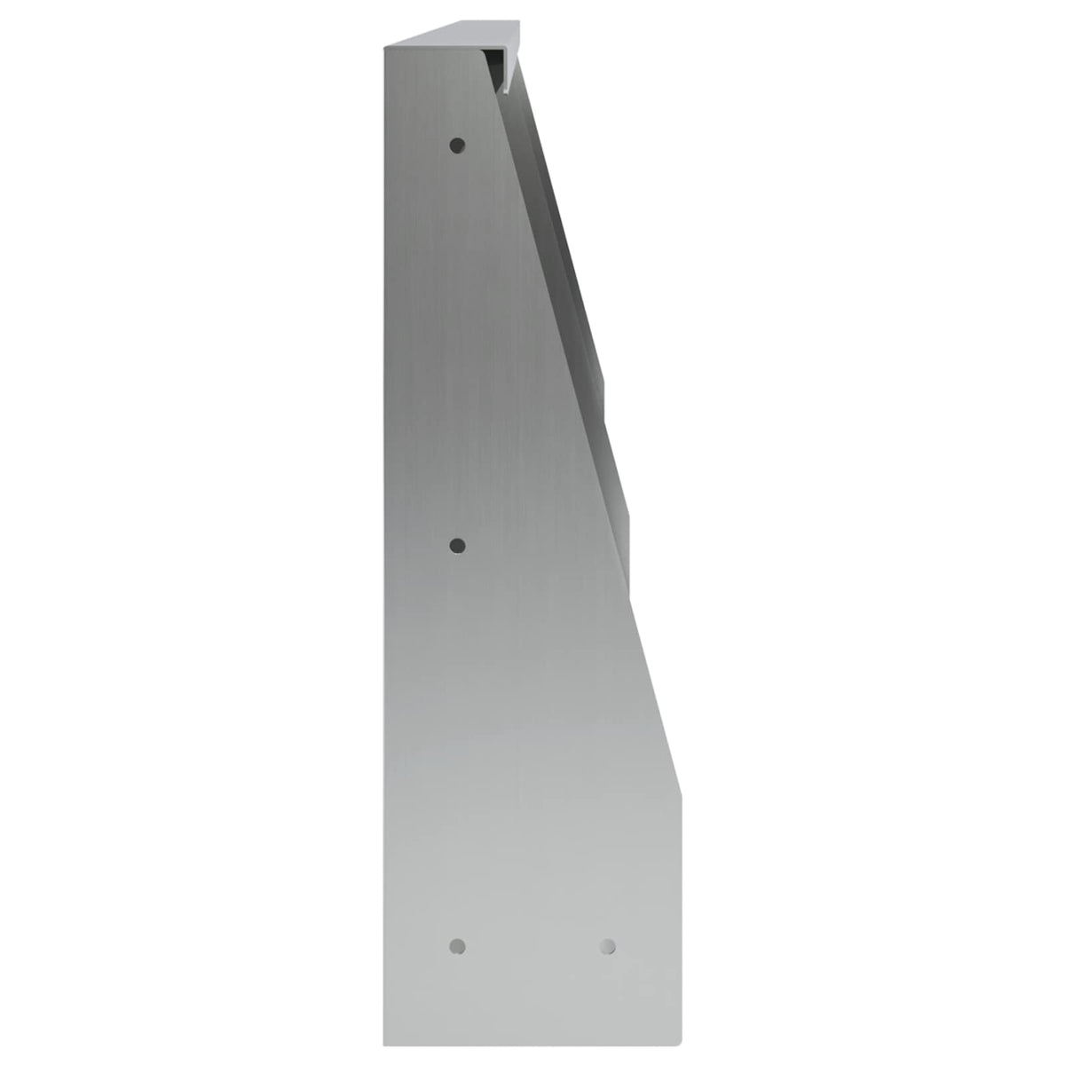 Støttemur 4 stk. 60 x 12 x 40 cm Galvaniseret stål Sølv
