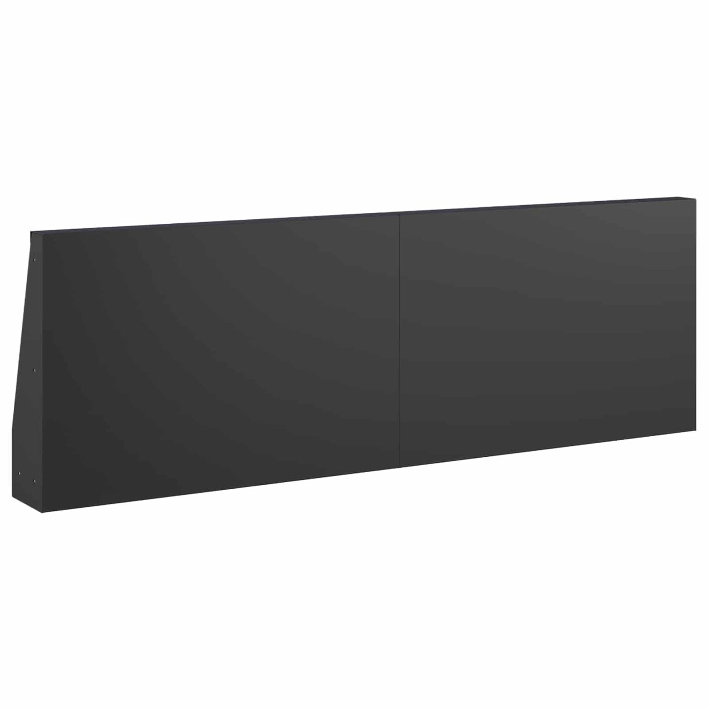 Støttemur 4 stk. 60 x 12 x 50 cm Stål Sort