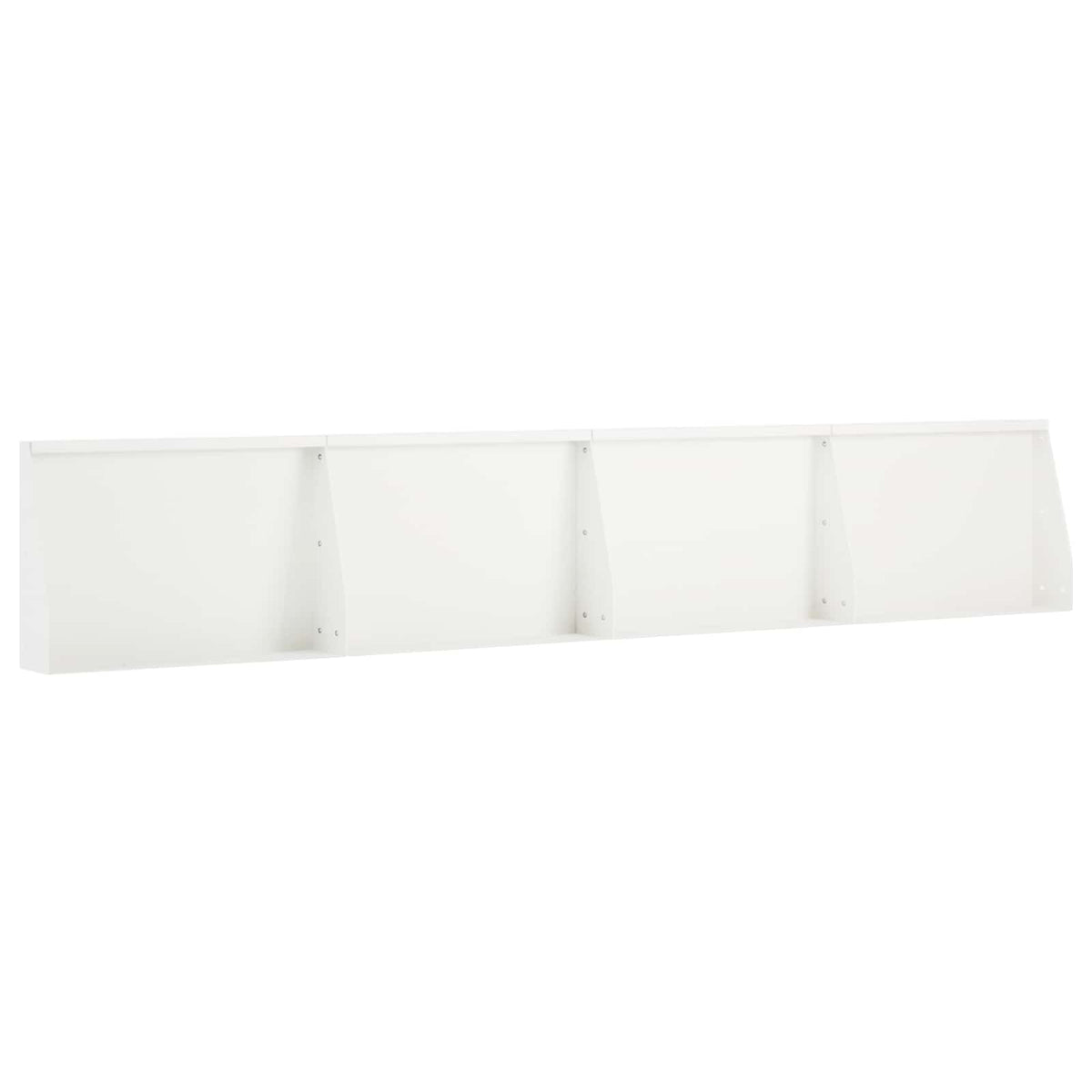 Støttemur 4 stk. 60 x 12 x 50 cm Stål Hvid