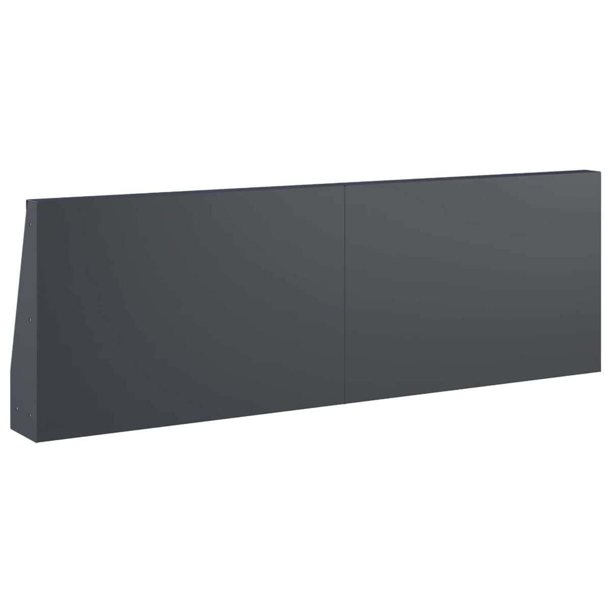 Støttemur 4 stk. 60 x 12 x 50 cm Stål Antracit