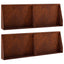 Støttemur 4 stk. 60 x 12 x 50 cm Cortenstål Rusten