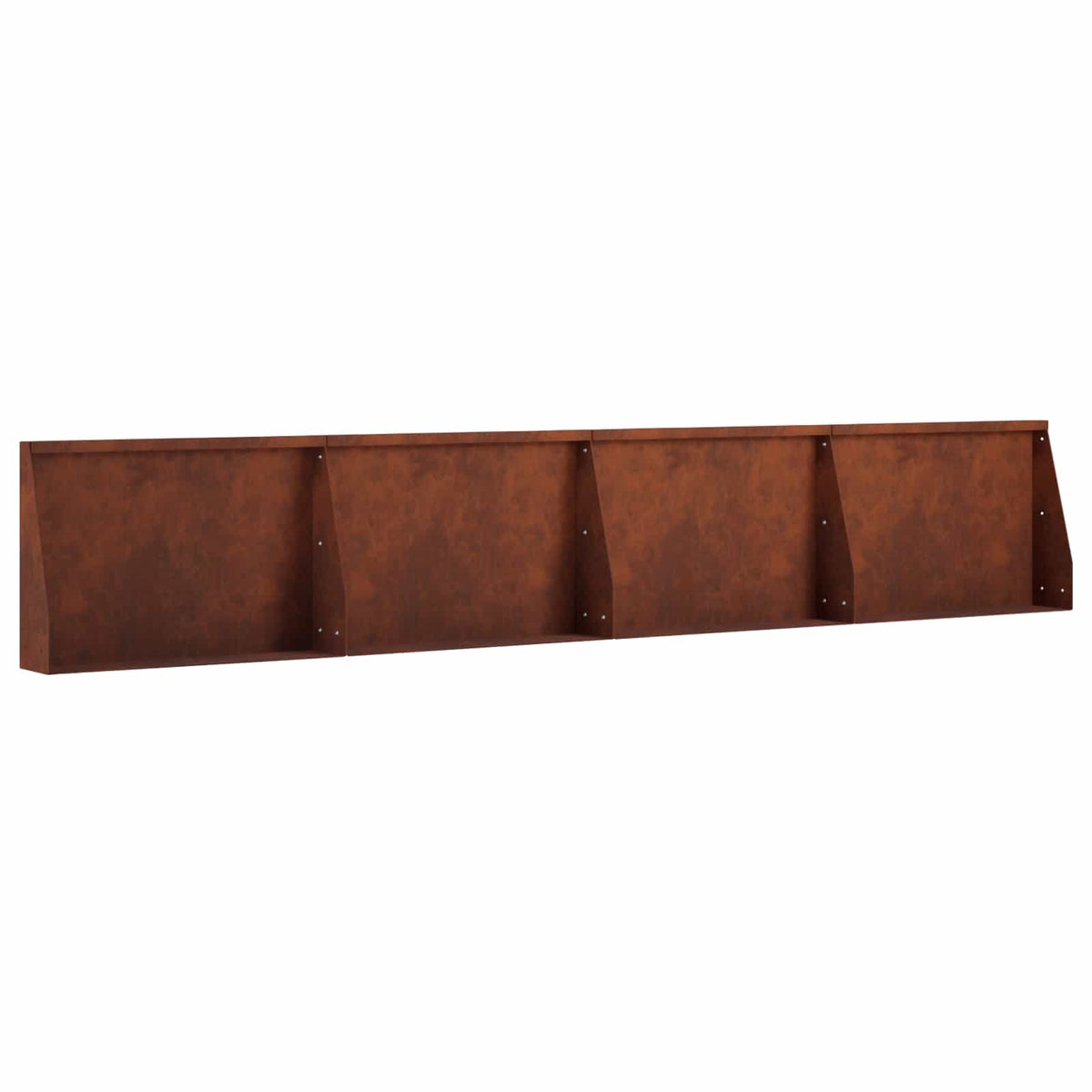 Støttemur 4 stk. 60 x 12 x 50 cm Cortenstål Rusten