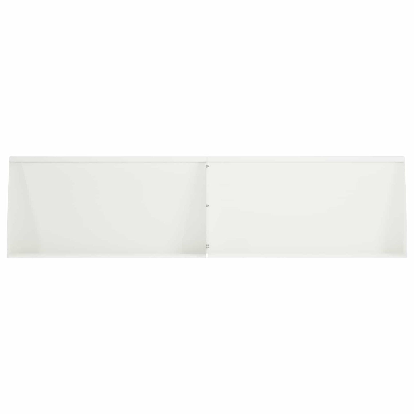 Støttemur 4 stk. 80 x 12 x 30 cm Stål Hvid