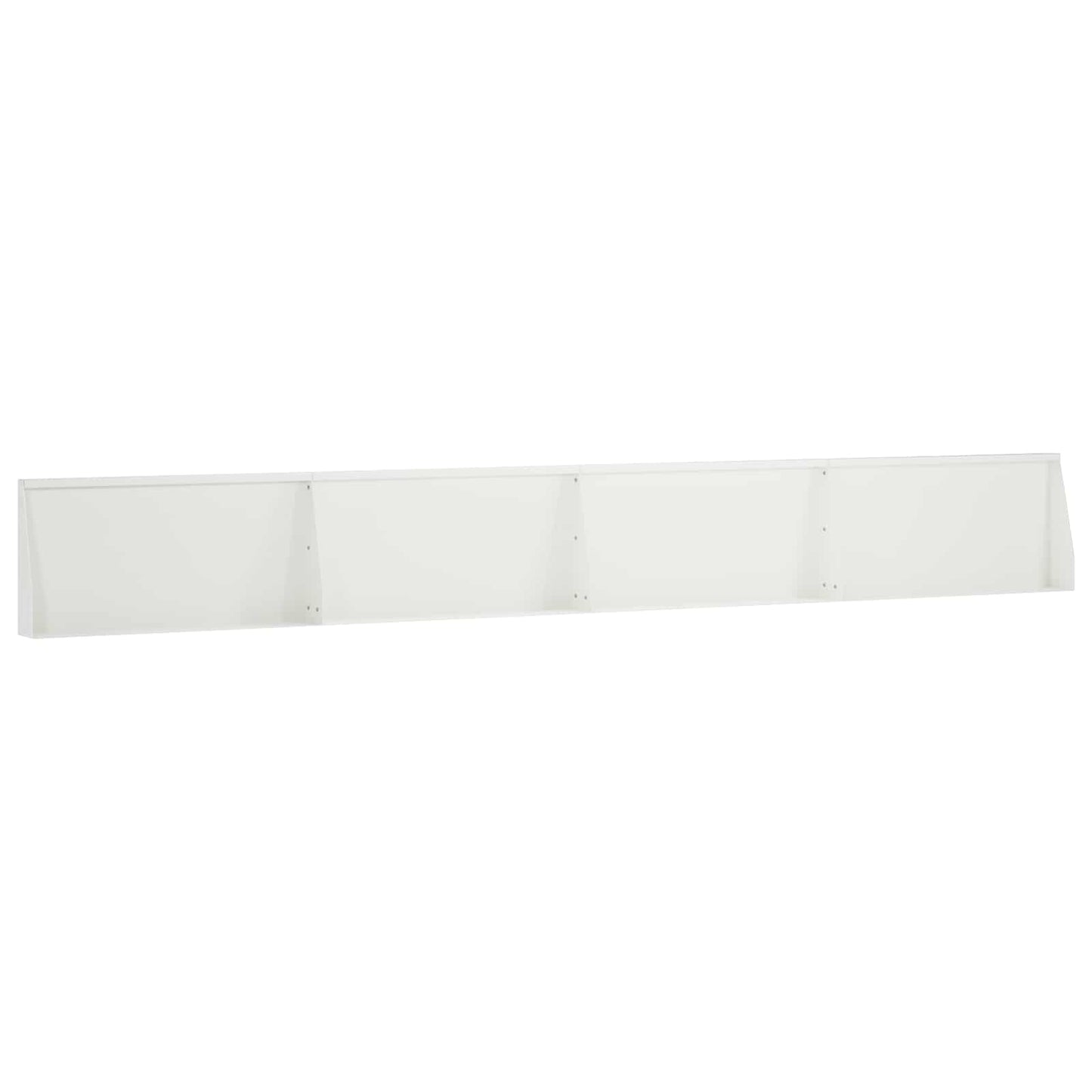 Støttemur 4 stk. 80 x 12 x 40 cm Stål Hvid