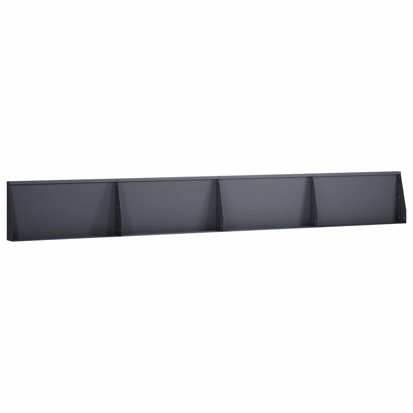 Støttemur 4 stk. 80 x 12 x 40 cm Stål Antracit