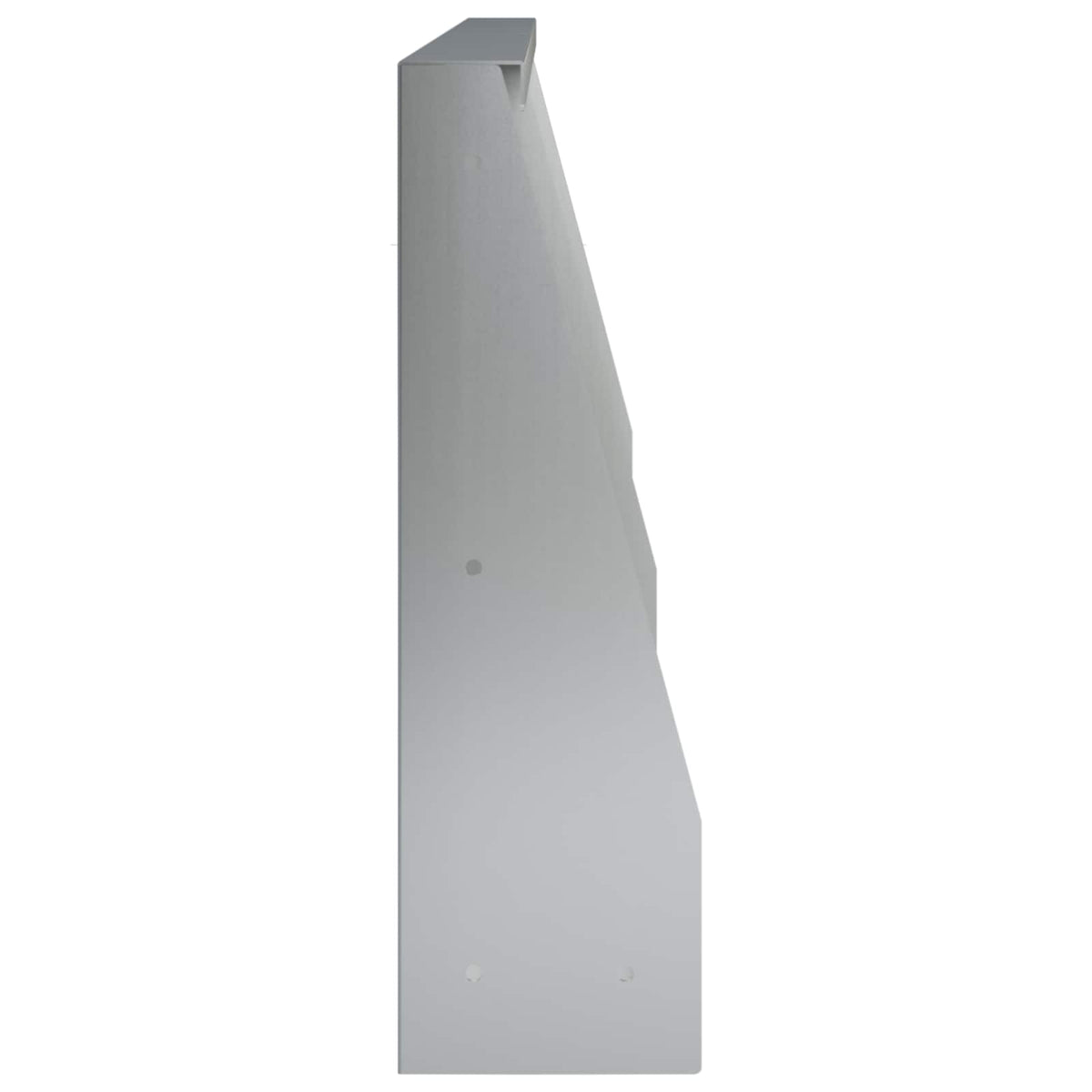 Støttemur 4 stk. 80 x 12 x 40 cm Galvaniseret stål Sølv