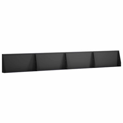 Støttemur 4 stk. 80 x 12 x 50 cm Stål Sort