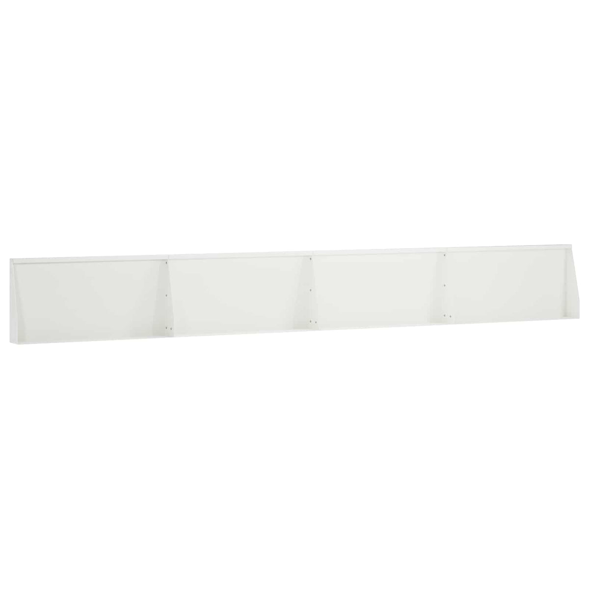 Støttemur 4 stk. 80 x 12 x 50 cm Stål Hvid
