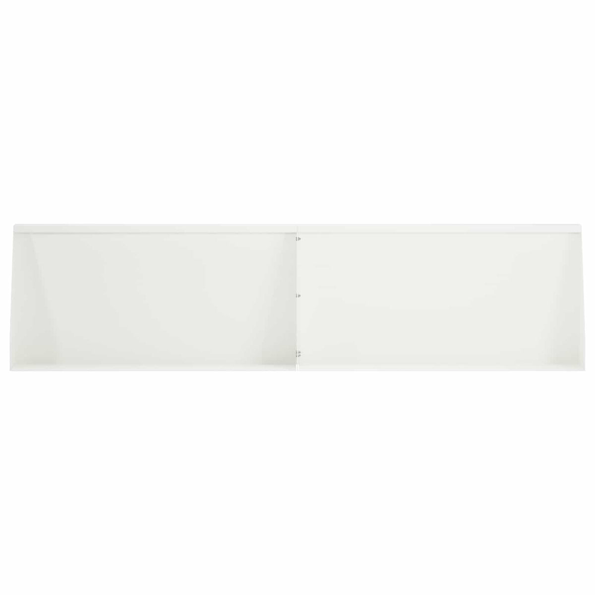 Støttemur 4 stk. 80 x 12 x 50 cm Stål Hvid