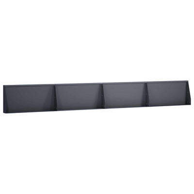 Støttemur 4 stk. 80 x 12 x 50 cm Stål Antracit