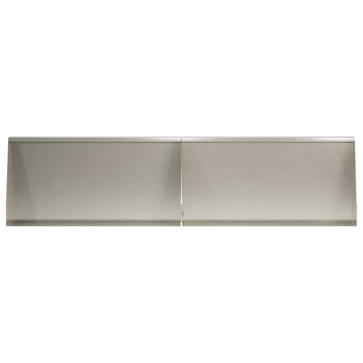 Støttemur 4 stk. 80 x 12 x 50 cm Rustfrit stål Sølv