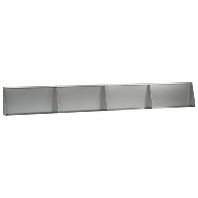 Støttemur 4 stk. 80 x 12 x 50 cm Galvaniseret stål Sølv