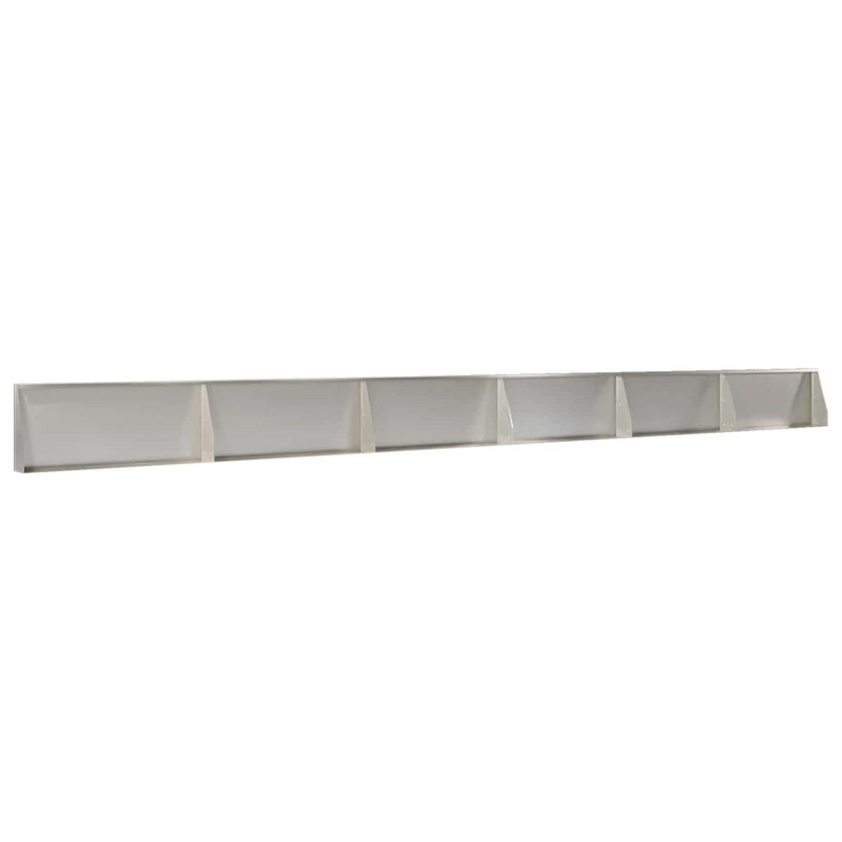 Støttemur 6 stk. 100 x 12 x 40 cm Rustfrit stål Sølv