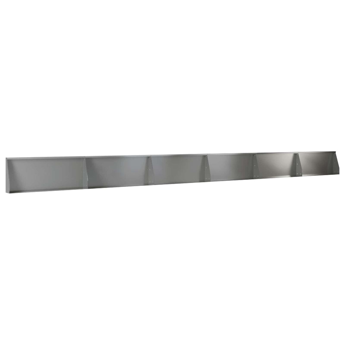 Støttemur 6 stk. 100 x 12 x 40 cm Galvaniseret stål Sølv