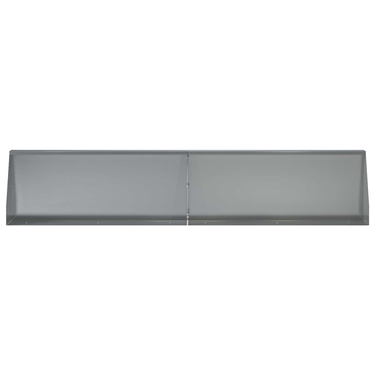 Støttemur 6 stk. 100 x 12 x 40 cm Galvaniseret stål Sølv