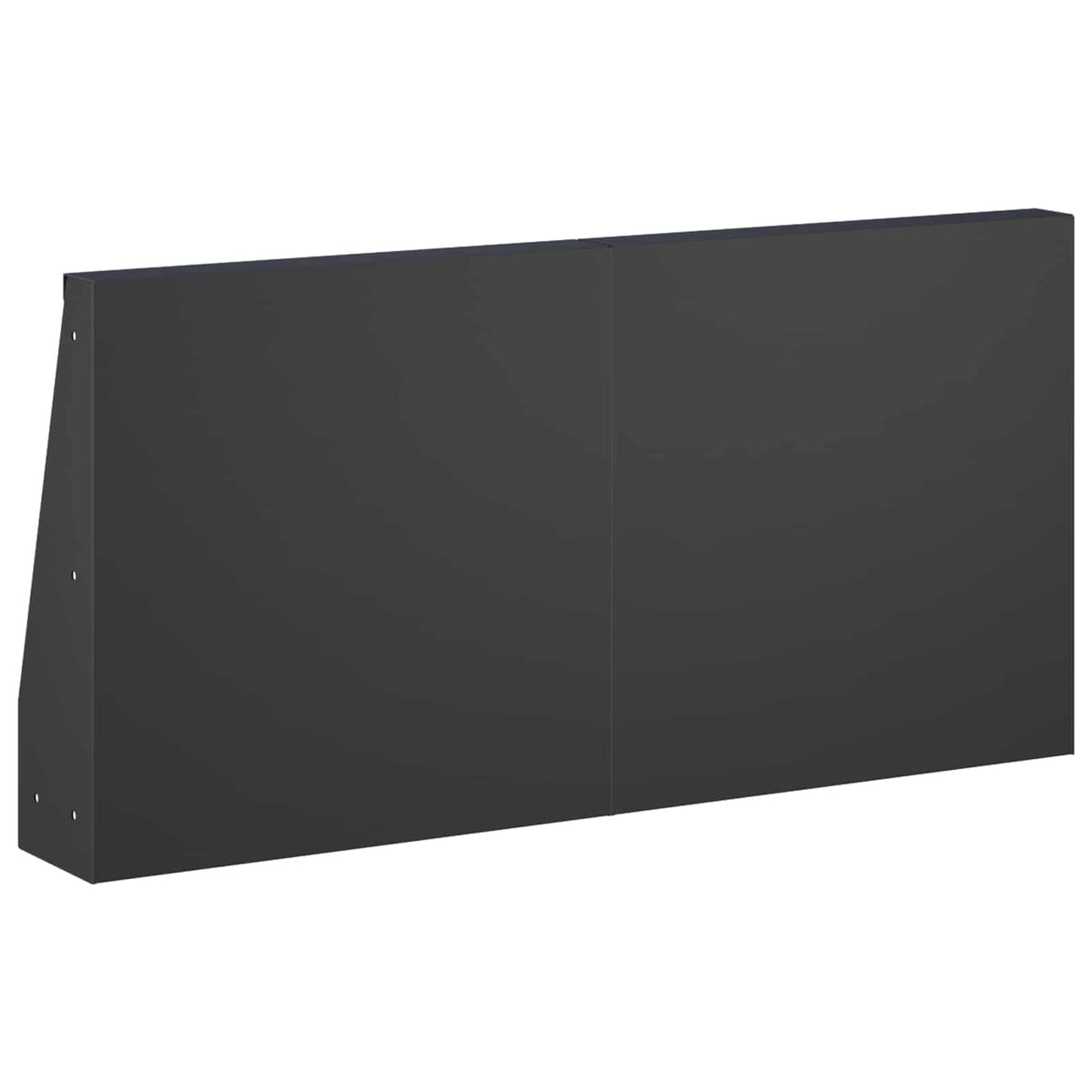 Støttemur 6 stk. 40 x 12 x 30 cm Stål Sort