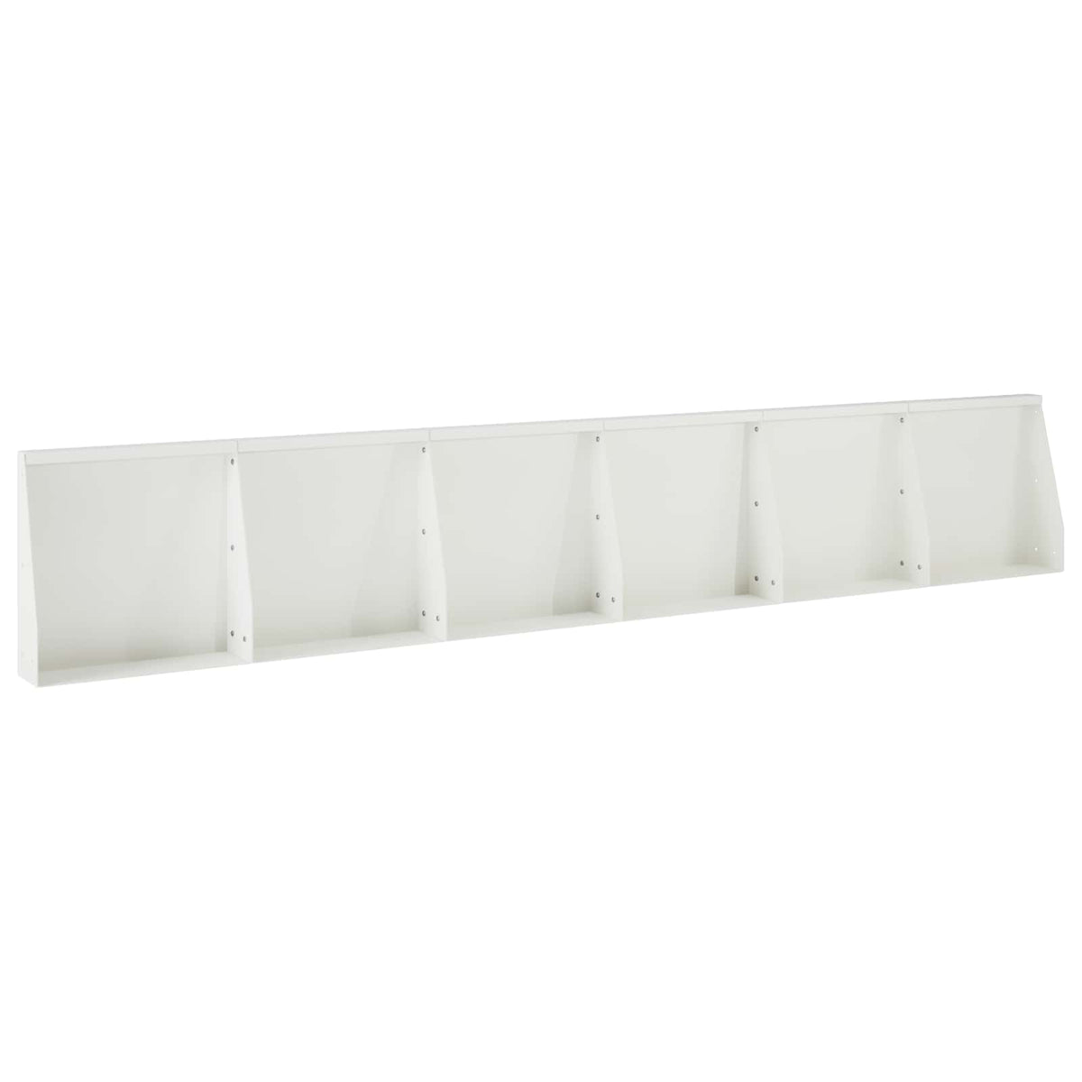 Støttemur 6 stk. 40 x 12 x 30 cm Stål Hvid