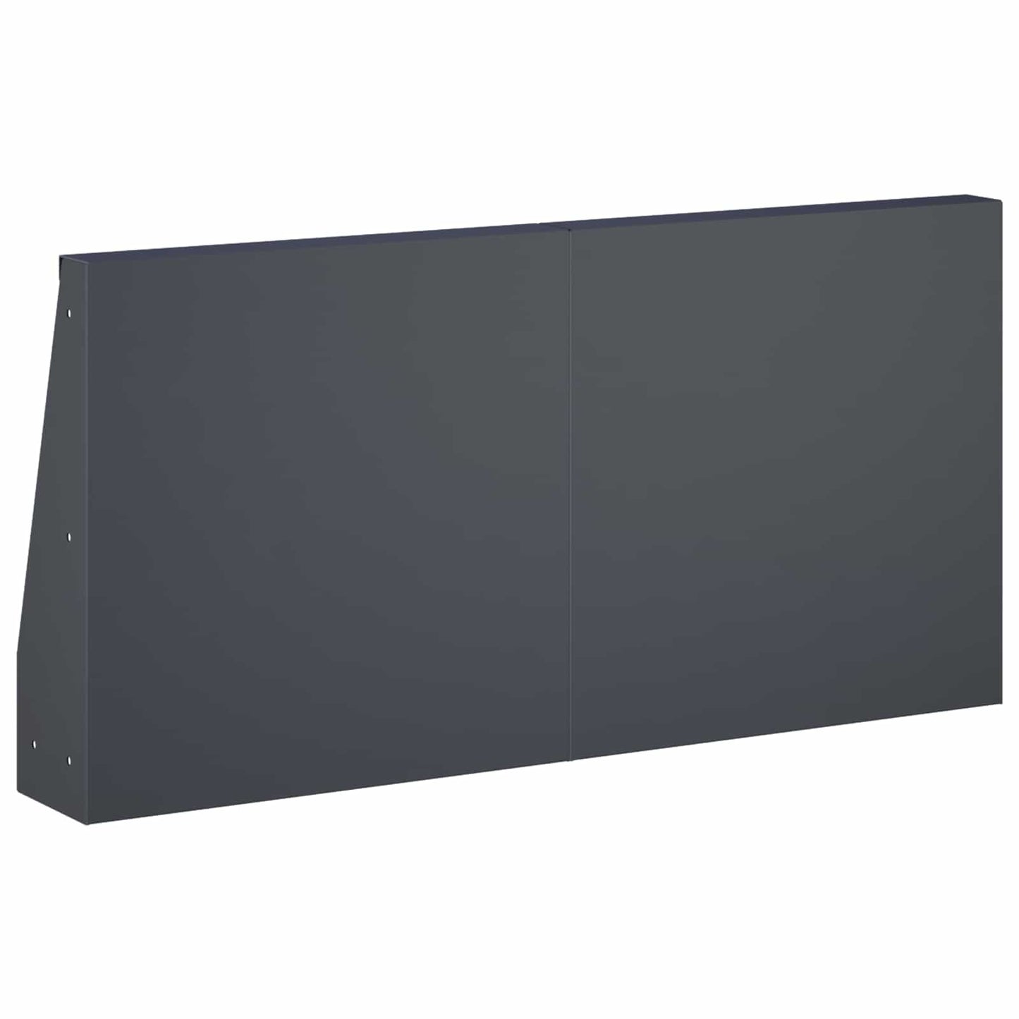Støttemur 6 stk. 40 x 12 x 30 cm Stål Antracit
