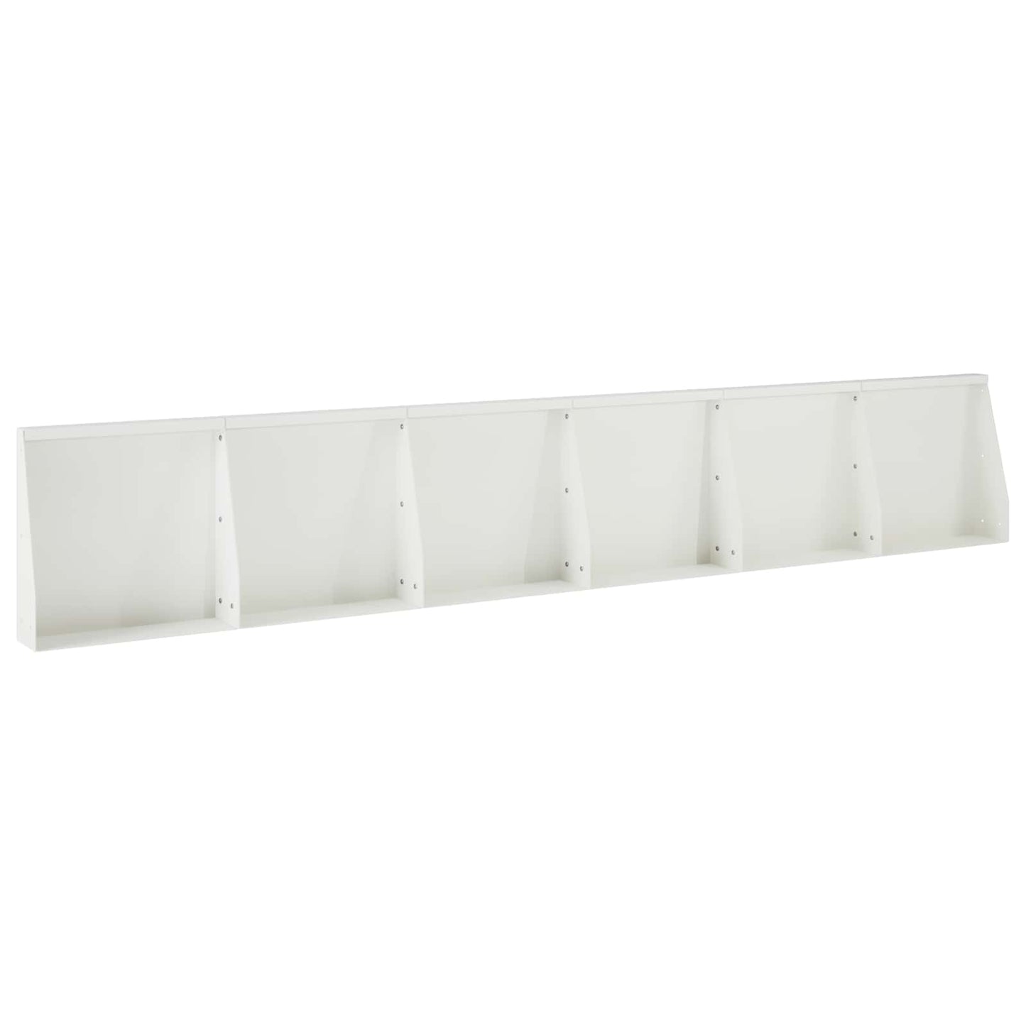 Støttemur 6 stk. 40 x 12 x 40 cm Stål Hvid