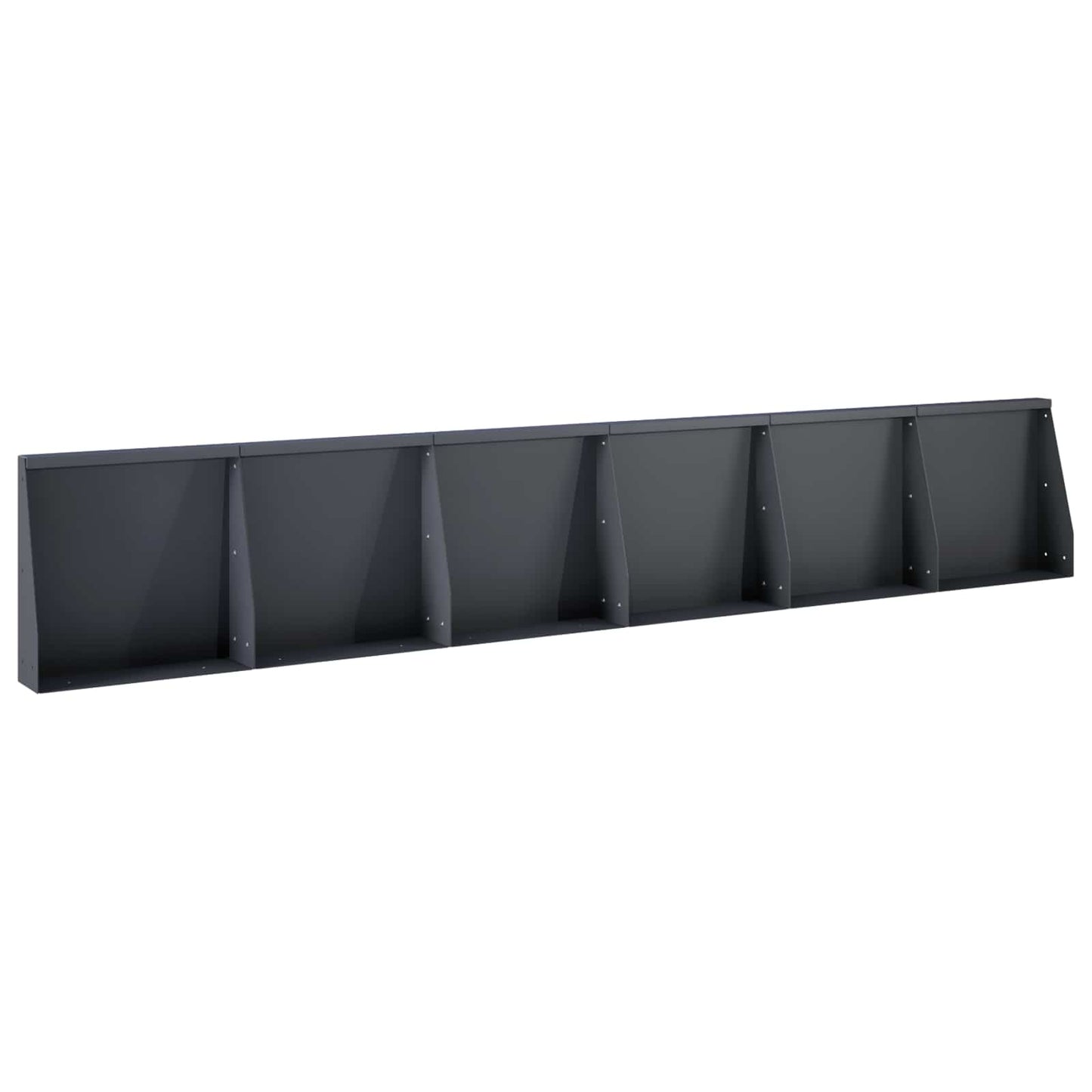 Støttemur 6 stk. 40 x 12 x 40 cm Stål Antracit