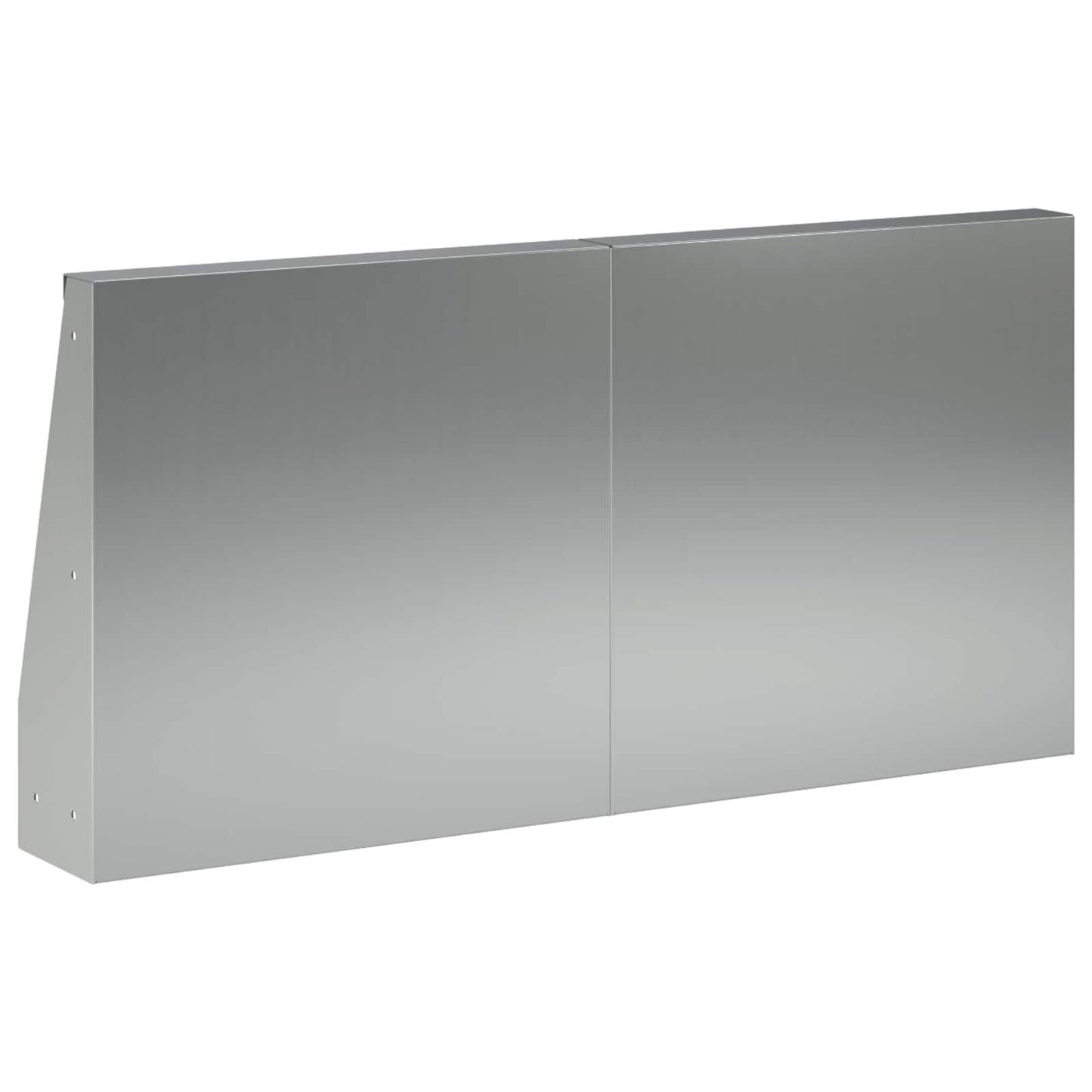 Støttemur 6 stk. 40 x 12 x 40 cm Galvaniseret stål Sølv