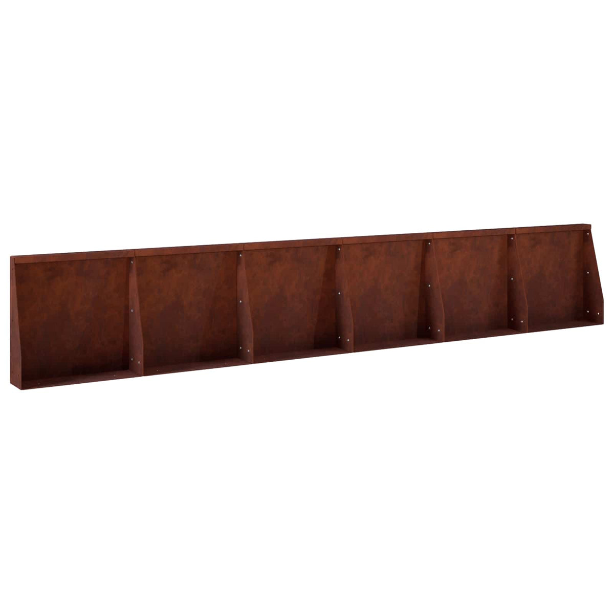 Støttemur 6 stk. 40 x 12 x 40 cm Cortenstål Rusten