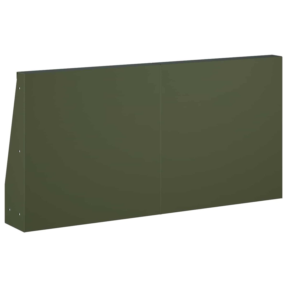 Støttemur 6 stk. 40 x 12 x 50 cm Stål Olivengrøn