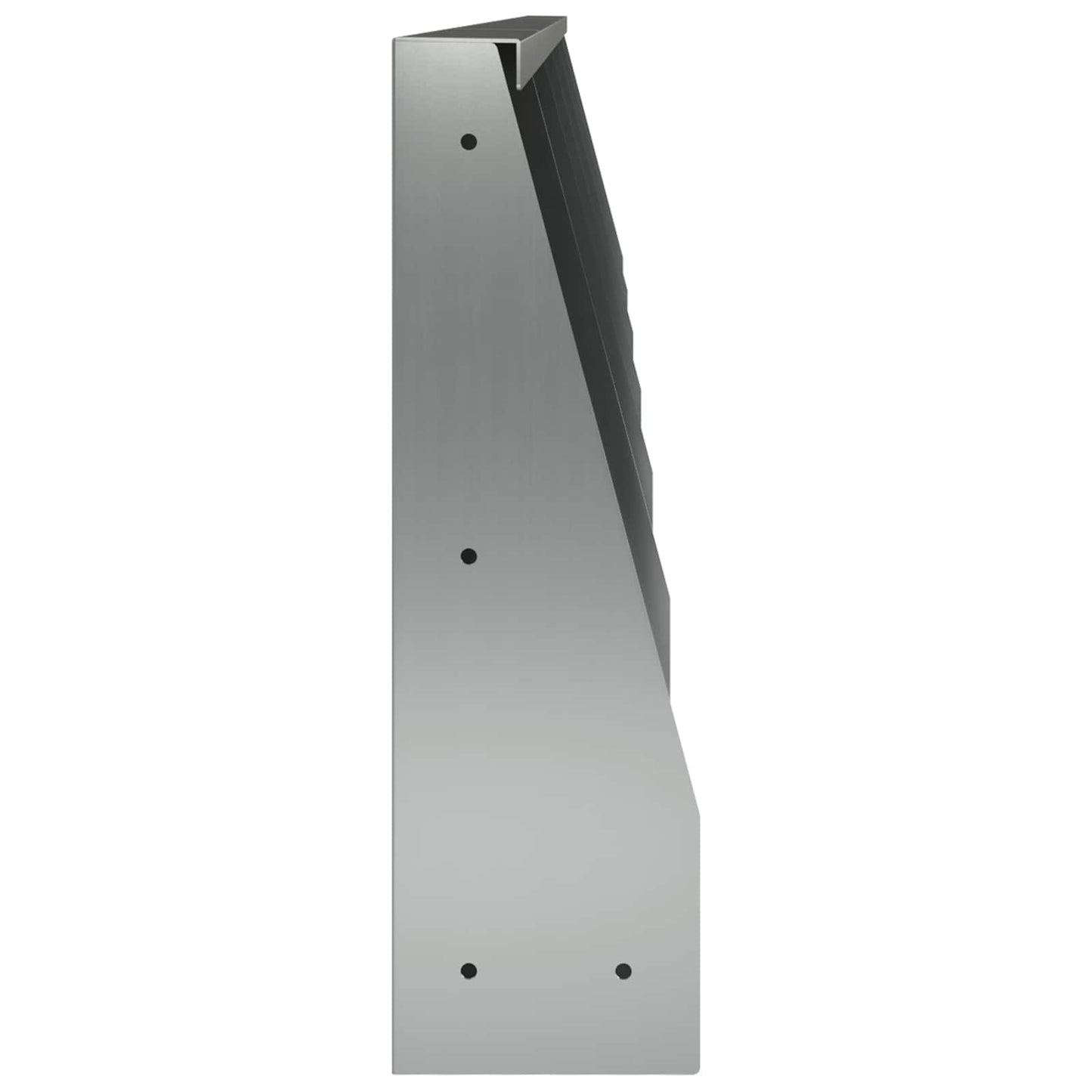 Støttemur 6 stk. 40 x 12 x 50 cm Galvaniseret stål Sølv