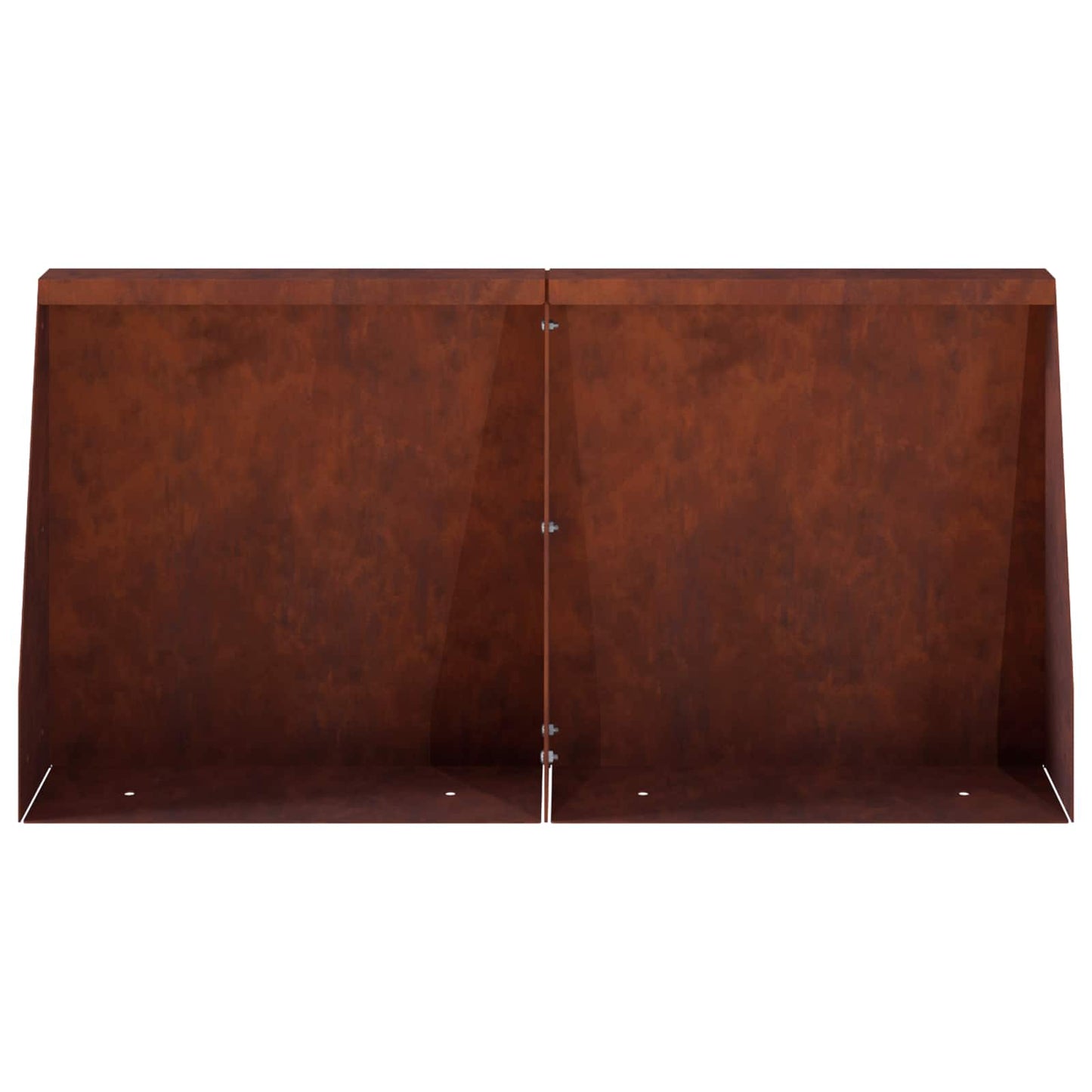 Støttemur 6 stk. 40 x 12 x 50 cm Cortenstål Rusten