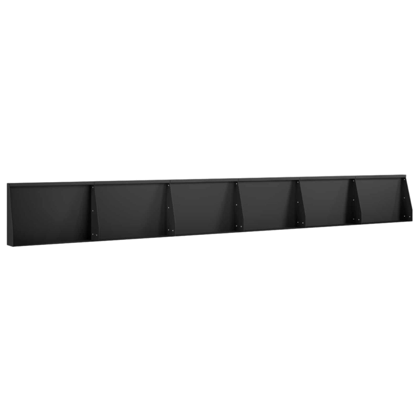 Støttemur 6 stk. 60 x 12 x 30 cm Stål Sort
