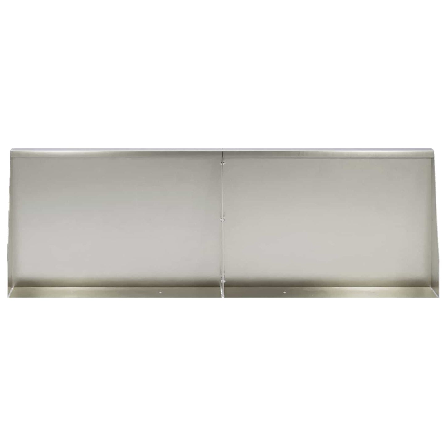 Støttemur 6 stk. 60 x 12 x 30 cm Rustfrit stål Sølv