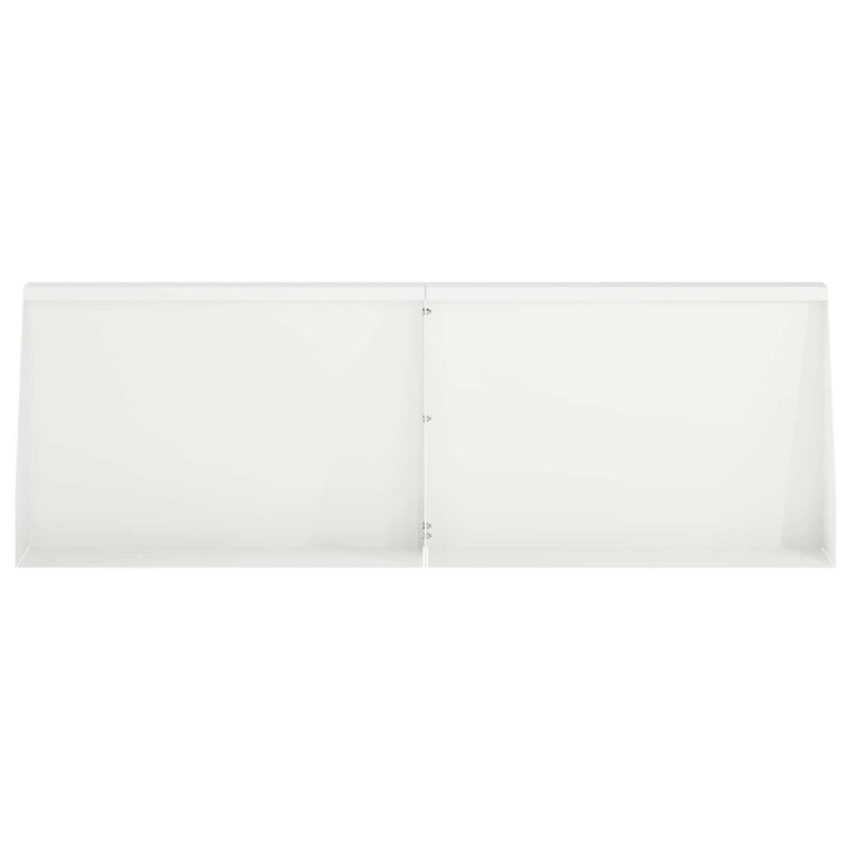 Støttemur 6 stk. 60 x 12 x 40 cm Stål Hvid
