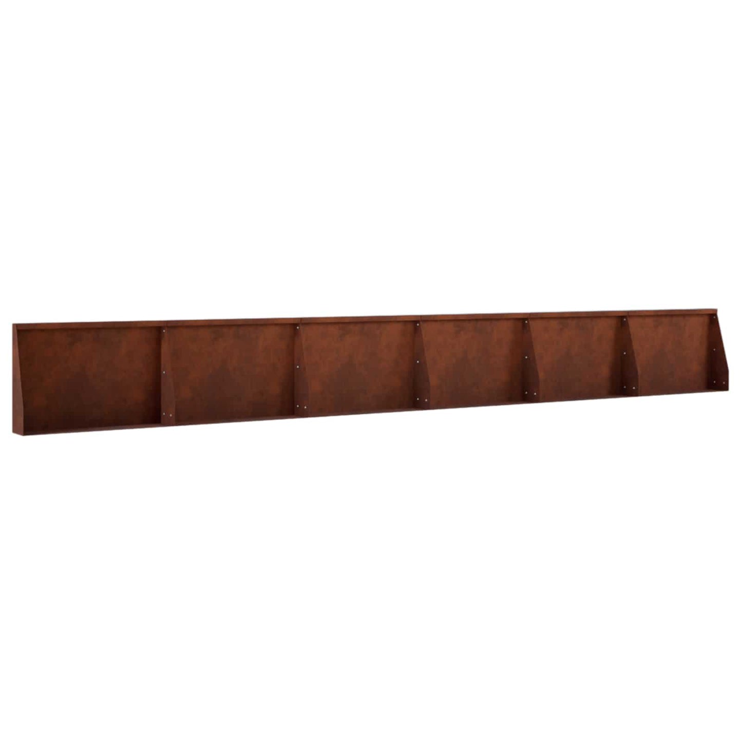 Støttemur 6 stk. 60 x 12 x 40 cm Cortenstål Rusten