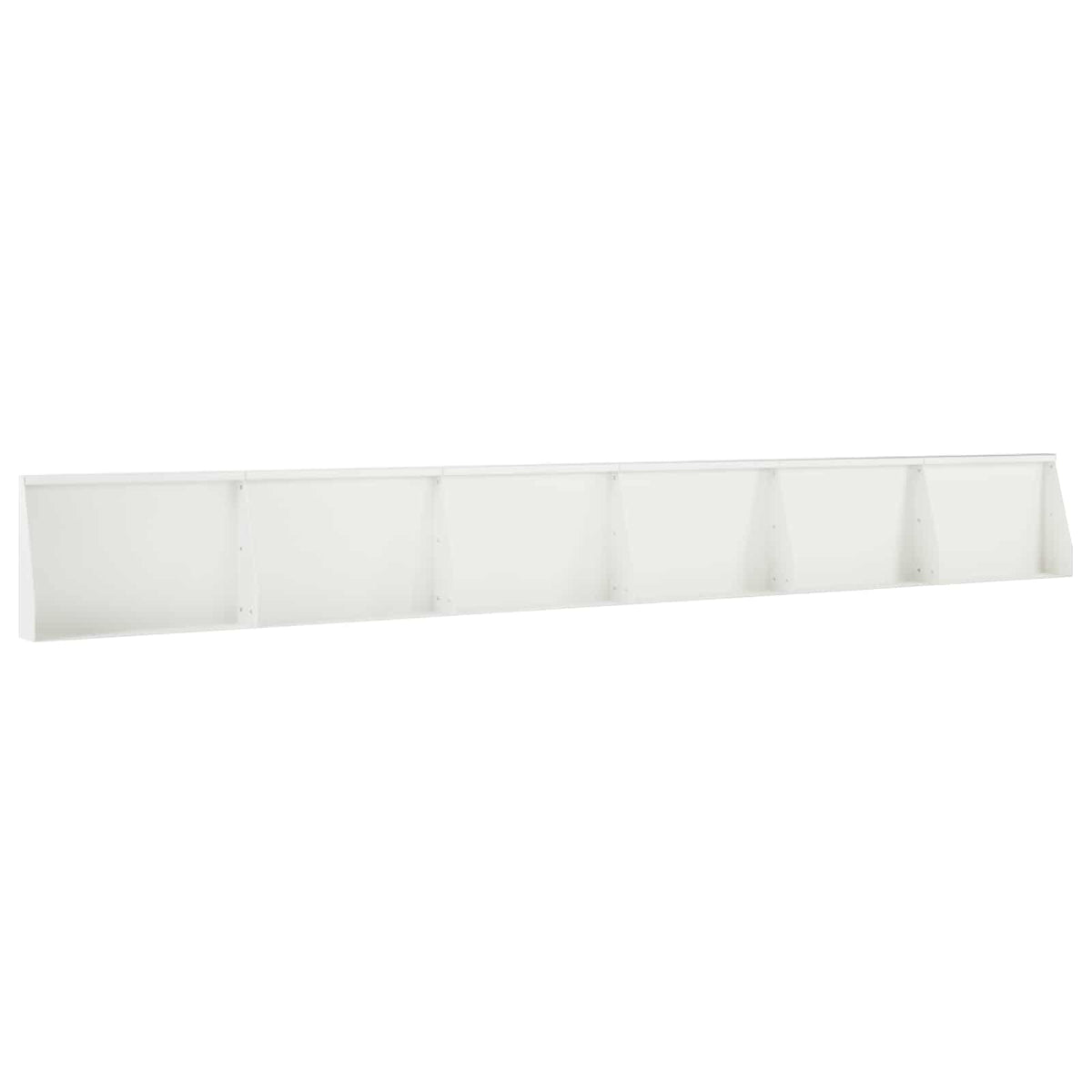 Støttemur 6 stk. 60 x 12 x 50 cm Stål Hvid