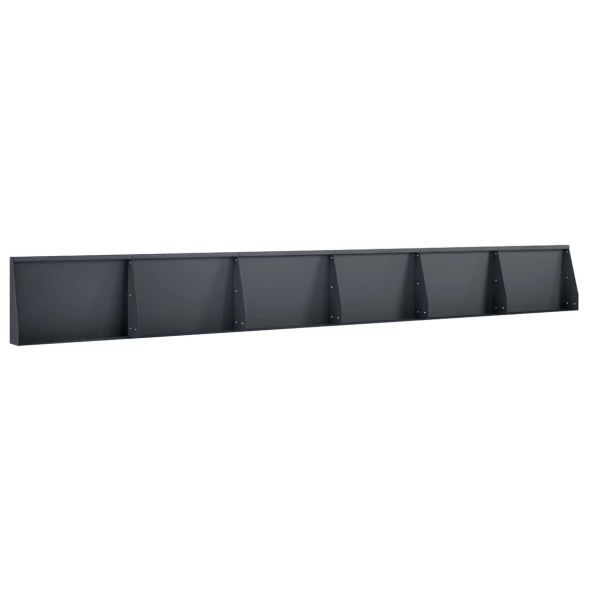 Støttemur 6 stk. 60 x 12 x 50 cm Stål Antracit